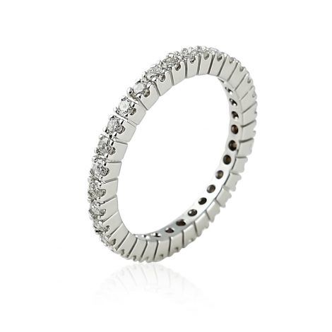 Schmuck - Damenring mit Diamanten aus Weißgold