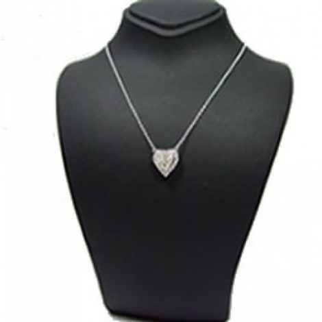 Herzbrillant Collier Weissgold
