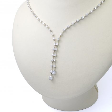Collier Weißgold 18k mit Brillanten 2,08 ct