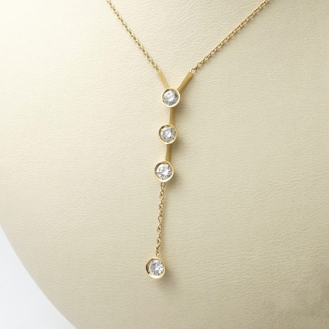 Collier Gelbgold 18k mit Brillanten 0,48 ct