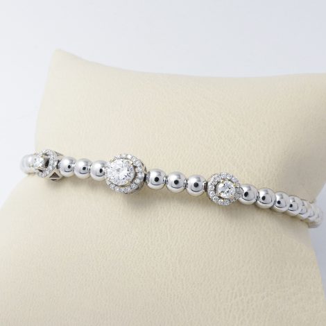 Armreif Weißgold 18k mit Brillanten 0,75 ct