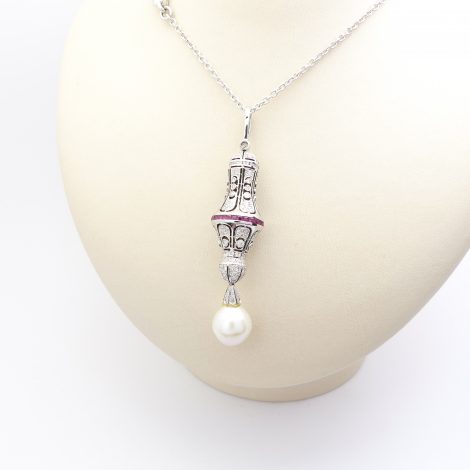 Collier Weißgold 18k mit Brillanten 1,60 ct